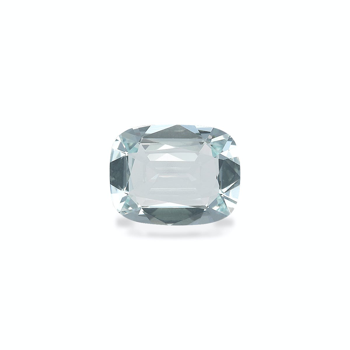 Aquamarine Cushion Fine Step Cut Sky Blue