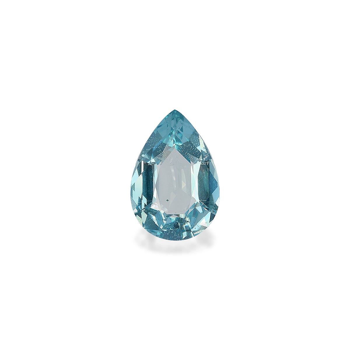 Aquamarine Pear Fine Step Cut Blue