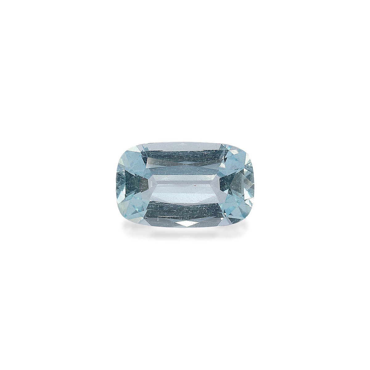 Aquamarine Cushion Fine Step Cut Baby Blue