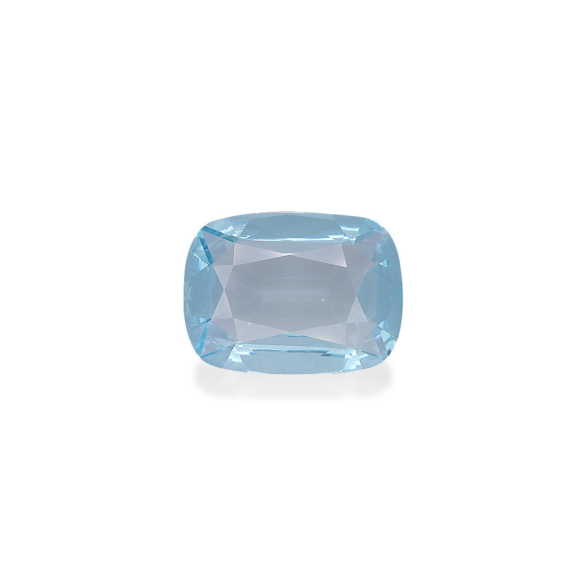 Aquamarine Cushion Fine Step Cut Baby Blue