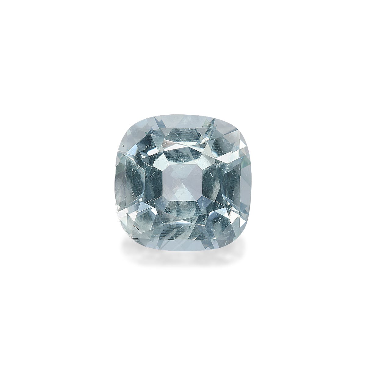 Aquamarine Cushion Fine Step Cut Sky Blue