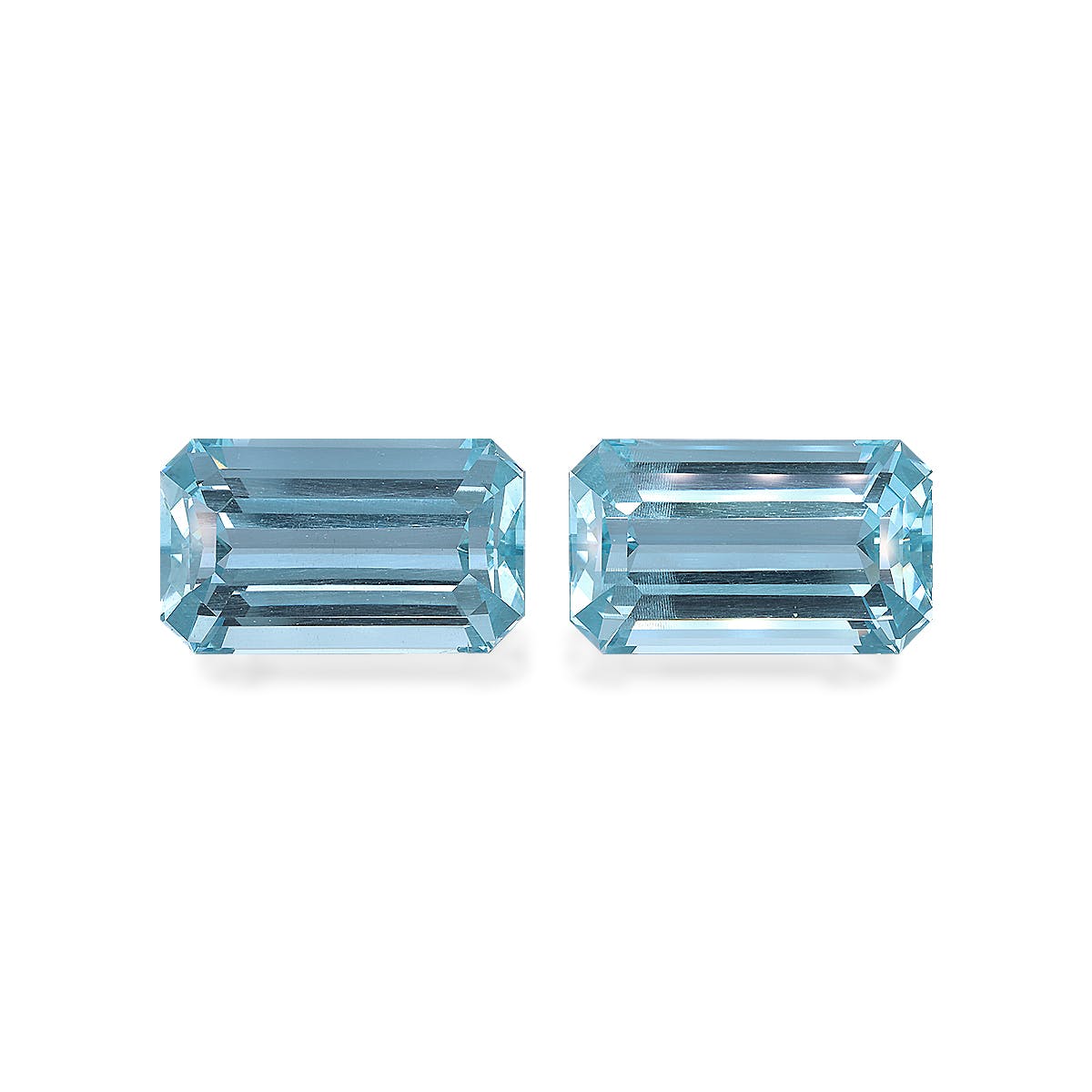 Aquamarine Rectangular Emerald Cut Arctic Blue