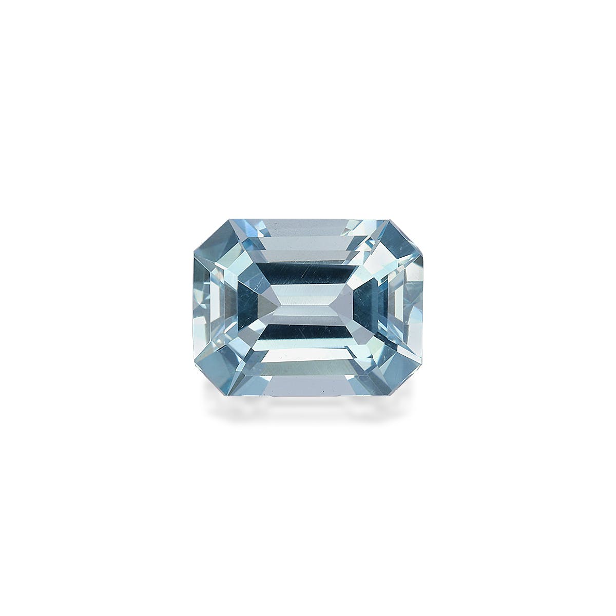 Aquamarine Rectangular Emerald Cut Sky Blue