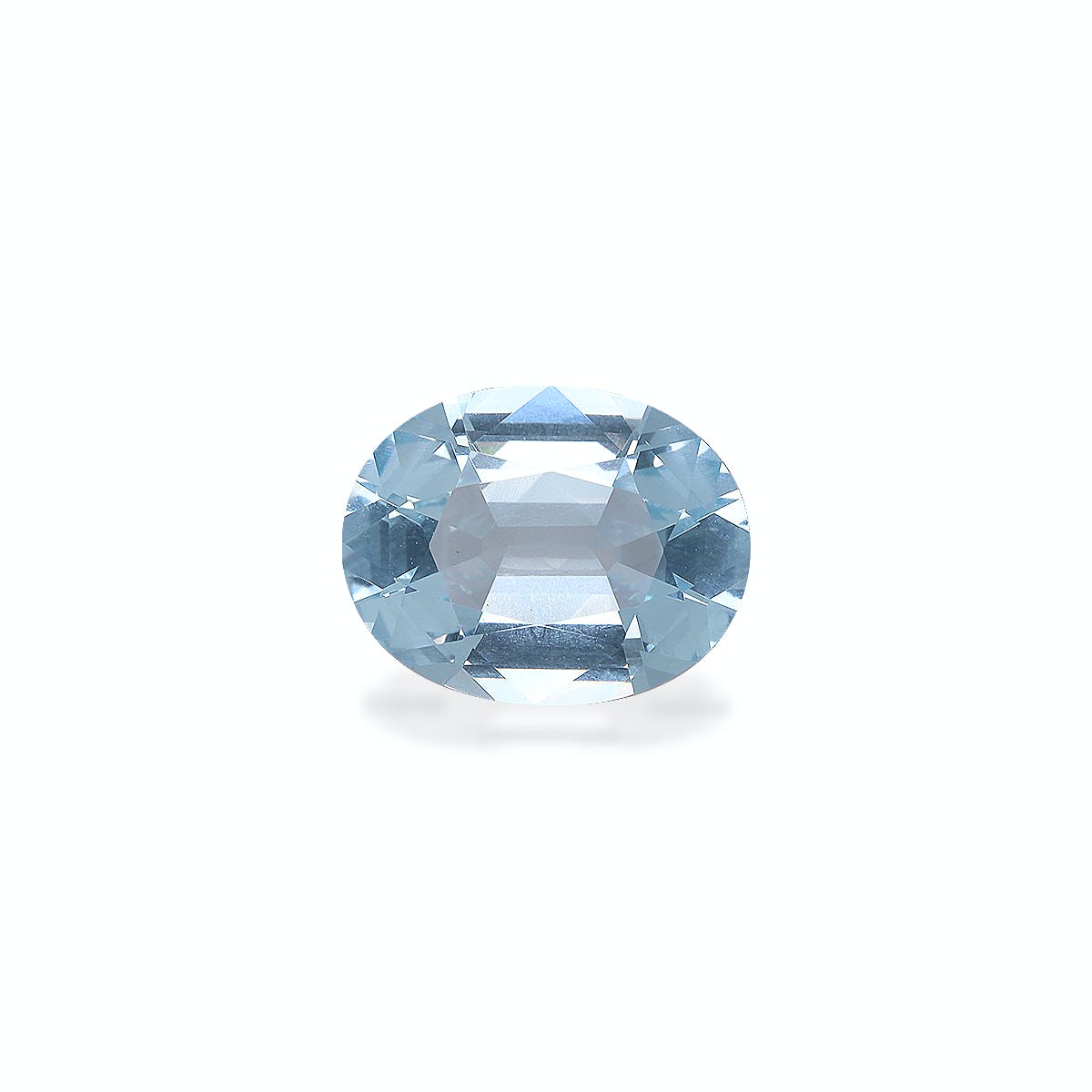 Aquamarine Oval Emerald Cut Sky Blue