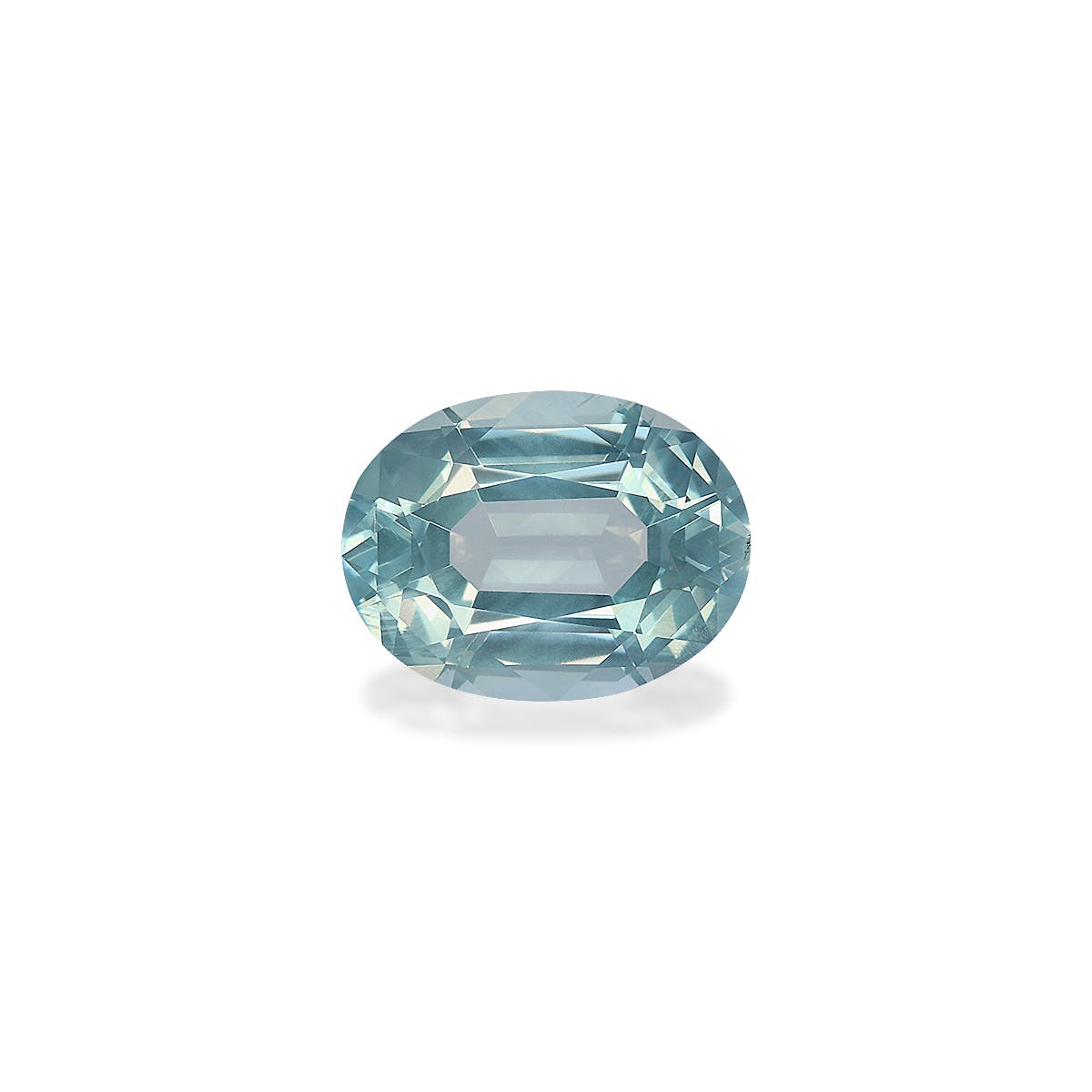 Aquamarine Oval Fine Step Cut Arctic Blue