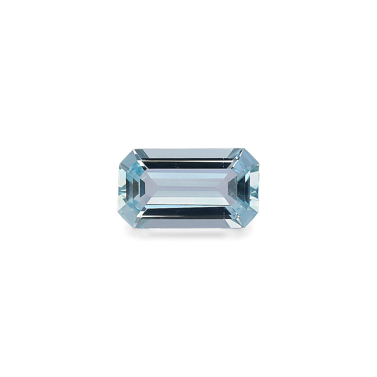 Aquamarine Rectangular Emerald Cut Sky Blue