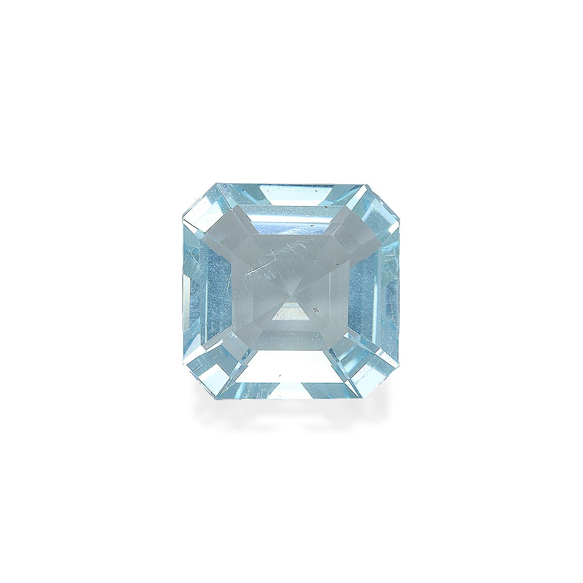 Aquamarine Square Emerald Cut Sky Blue