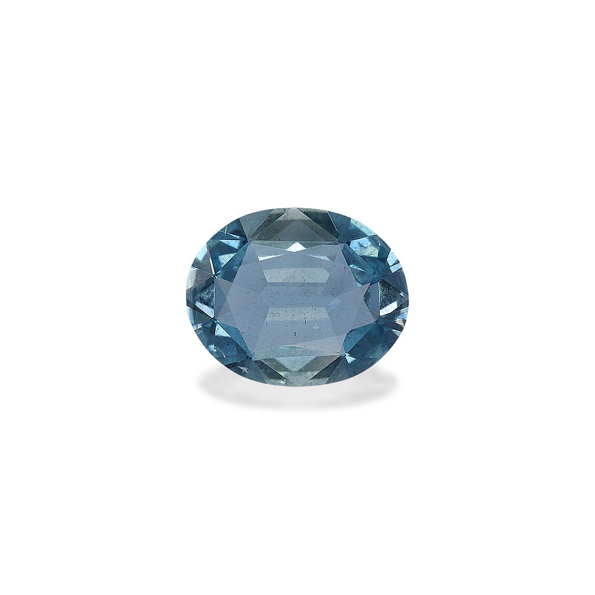 Aquamarine Oval Fine Step Cut Ice Blue