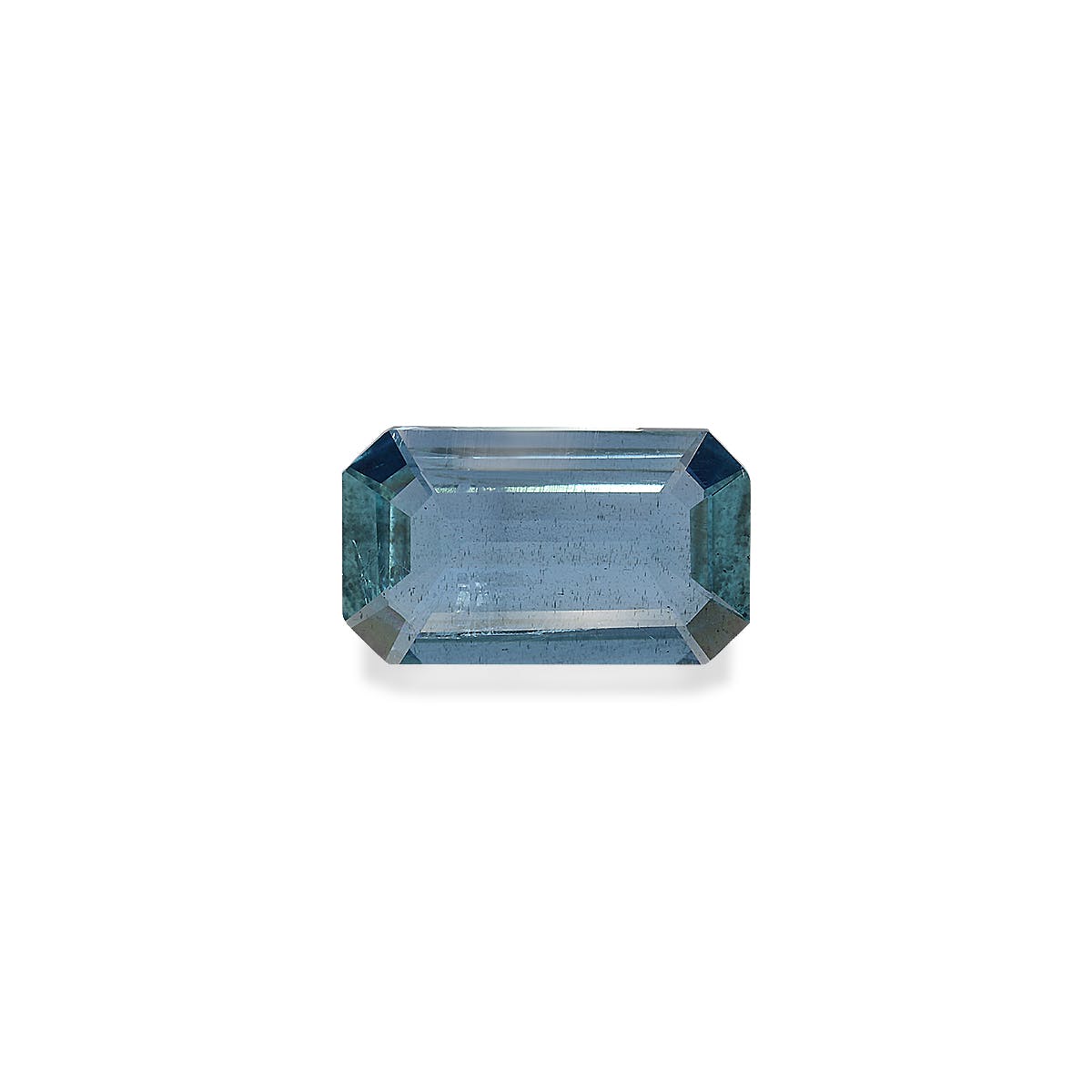 Aquamarine Rectangular Emerald Cut Ice Blue