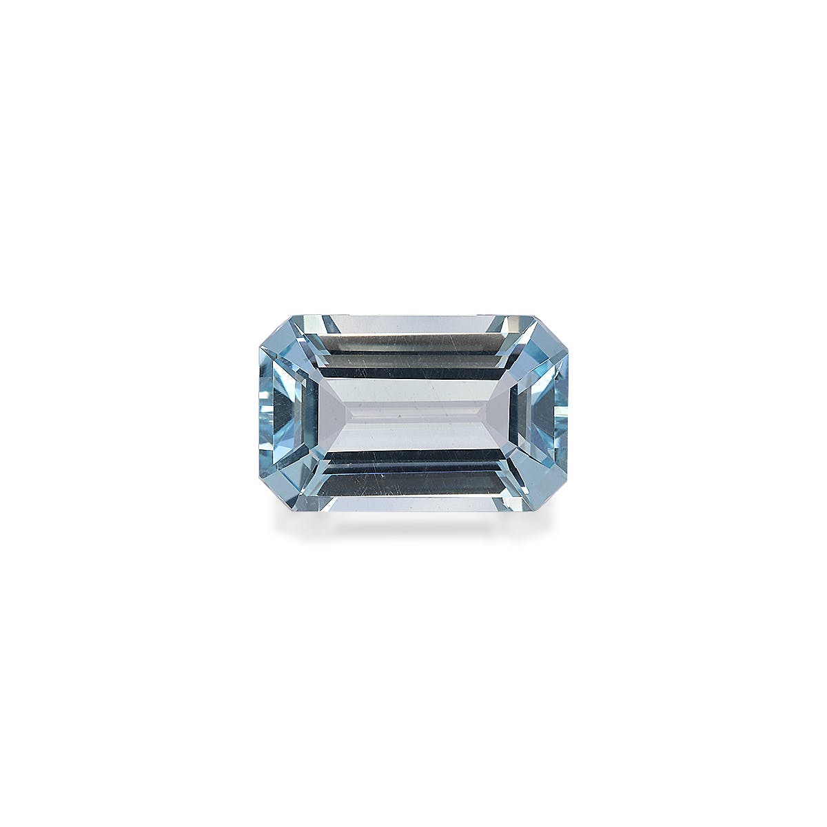 Aquamarine Rectangular Emerald Cut Sky Blue