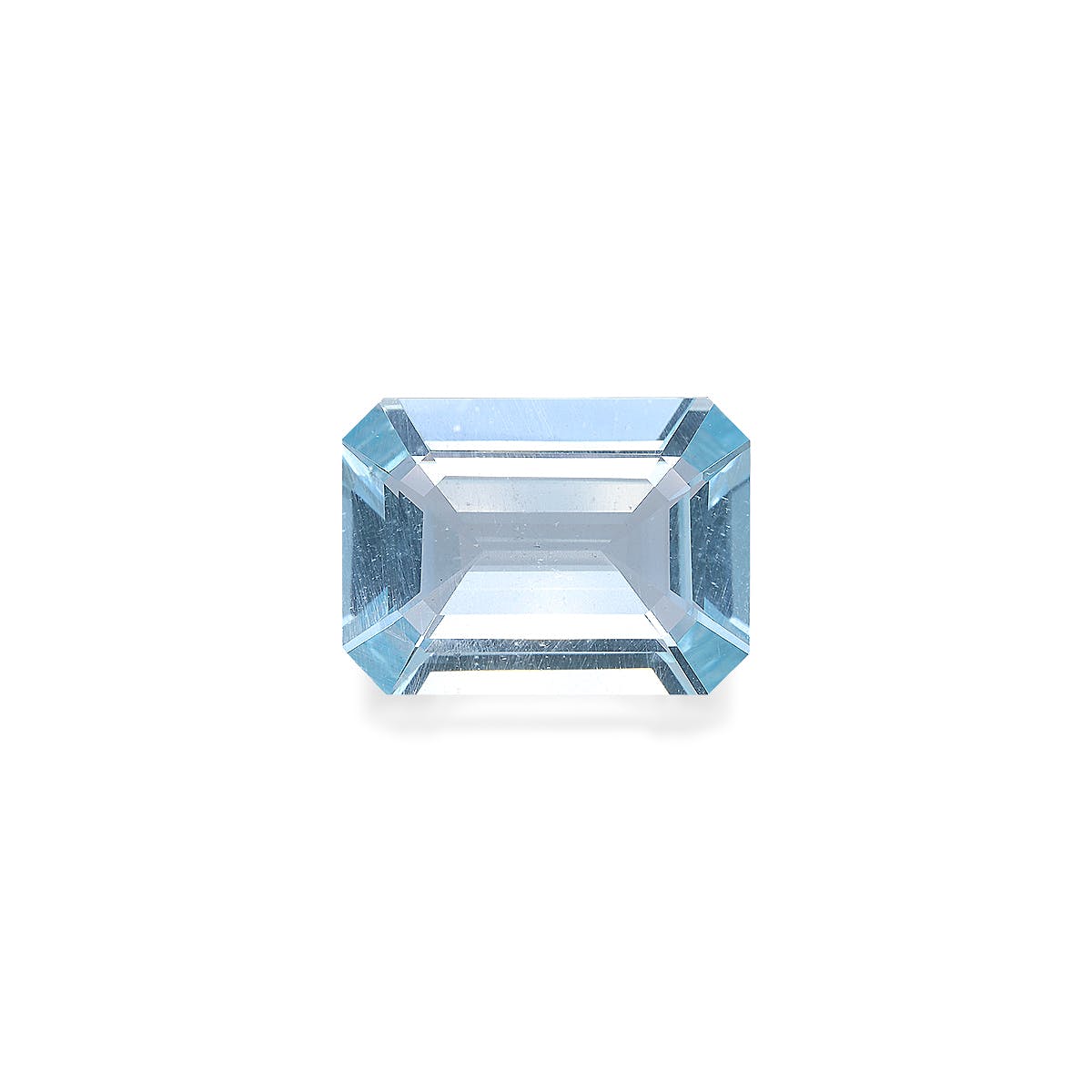 Aquamarine Rectangular Emerald Cut Baby Blue