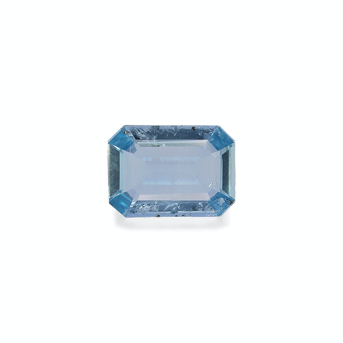 Aquamarine Rectangular Emerald Cut Ice Blue