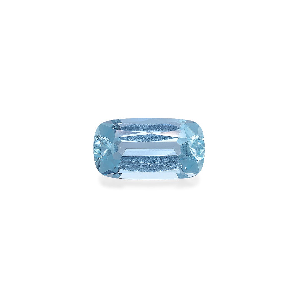 Aquamarine Cushion Fine Step Cut Baby Blue