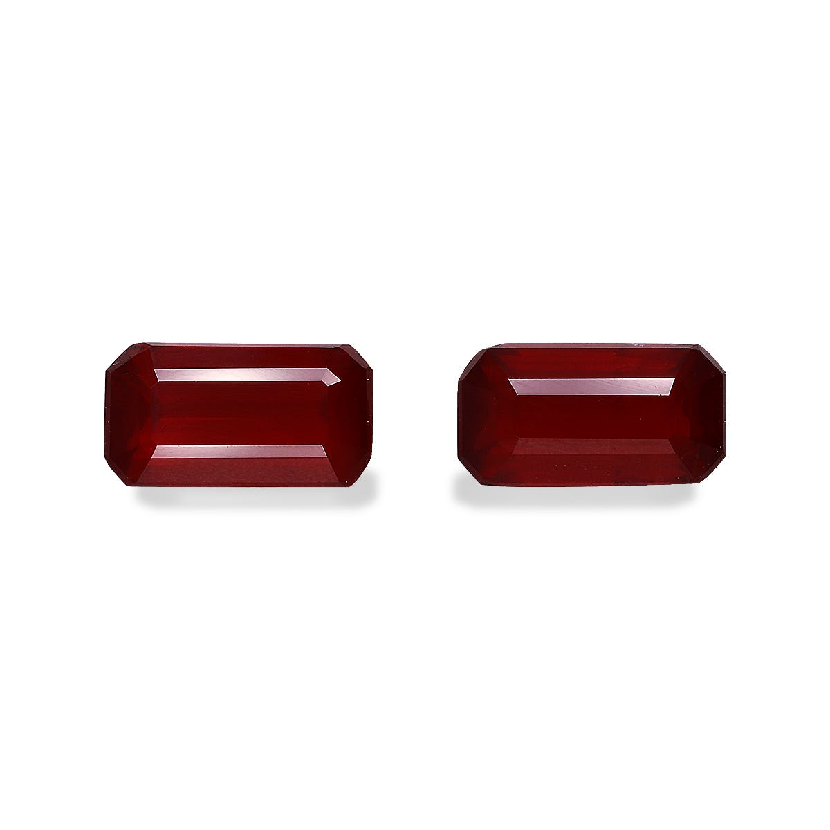 Mozambique Ruby Rectangular Emerald Cut Red