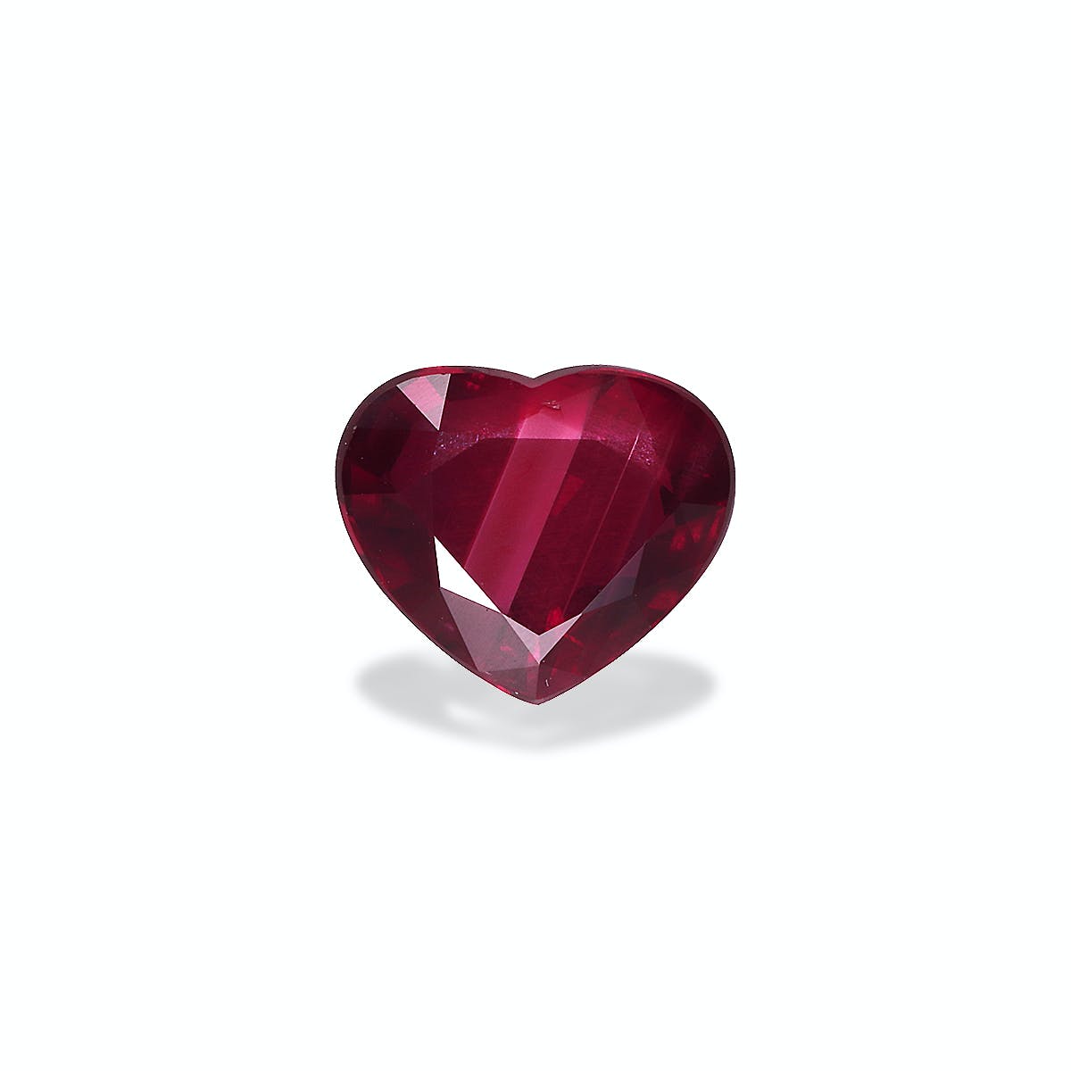 Mozambique Ruby Heart Fine Step Cut Red