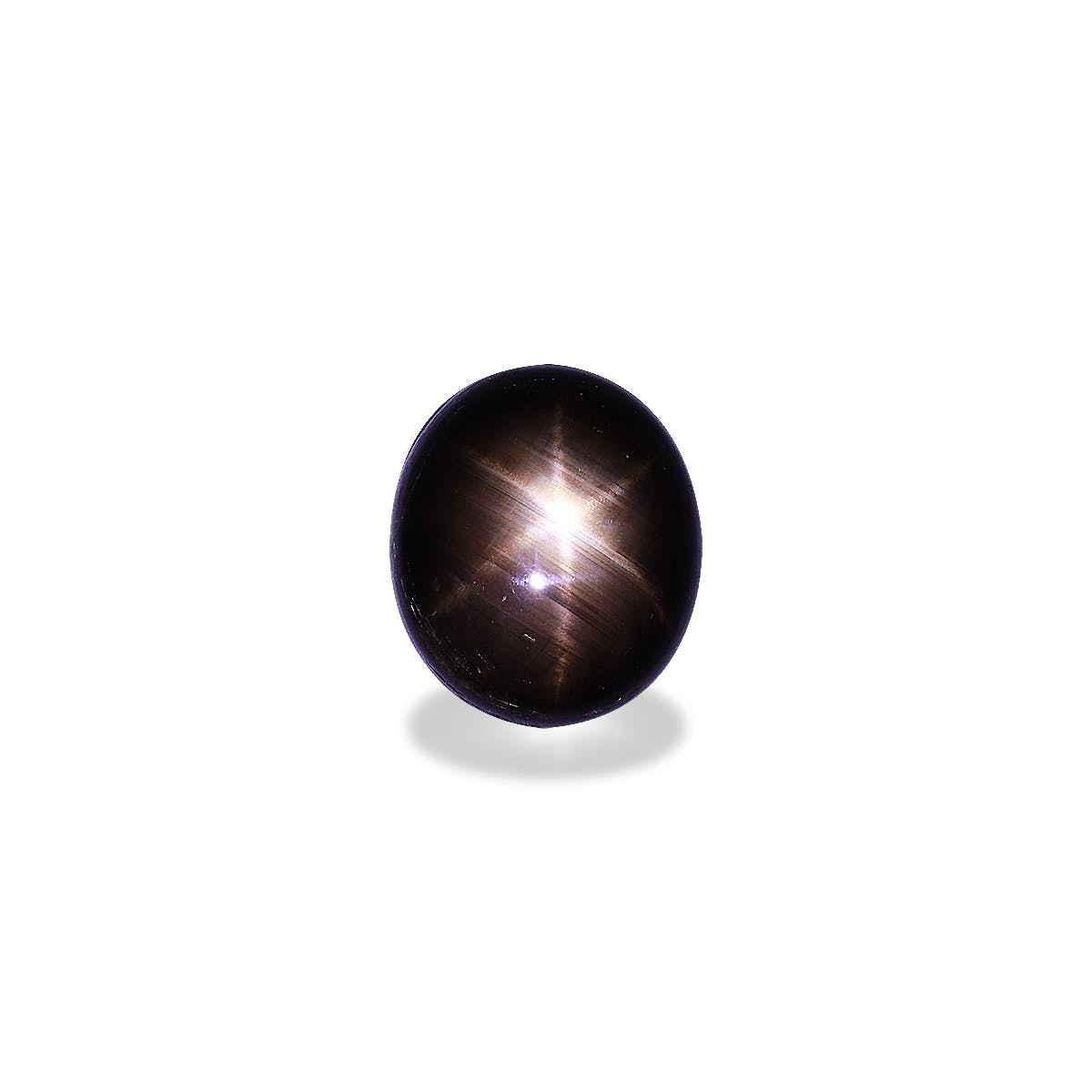 Star Sapphire>Black Star Sapphire Oval Cabochon Black