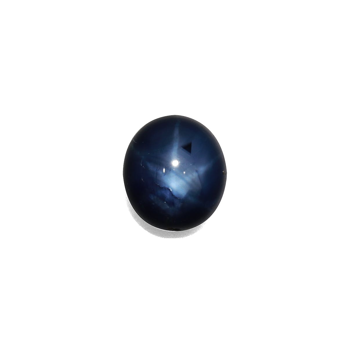 Star Sapphire>Blue Star Sapphire Oval Cabochon Blue