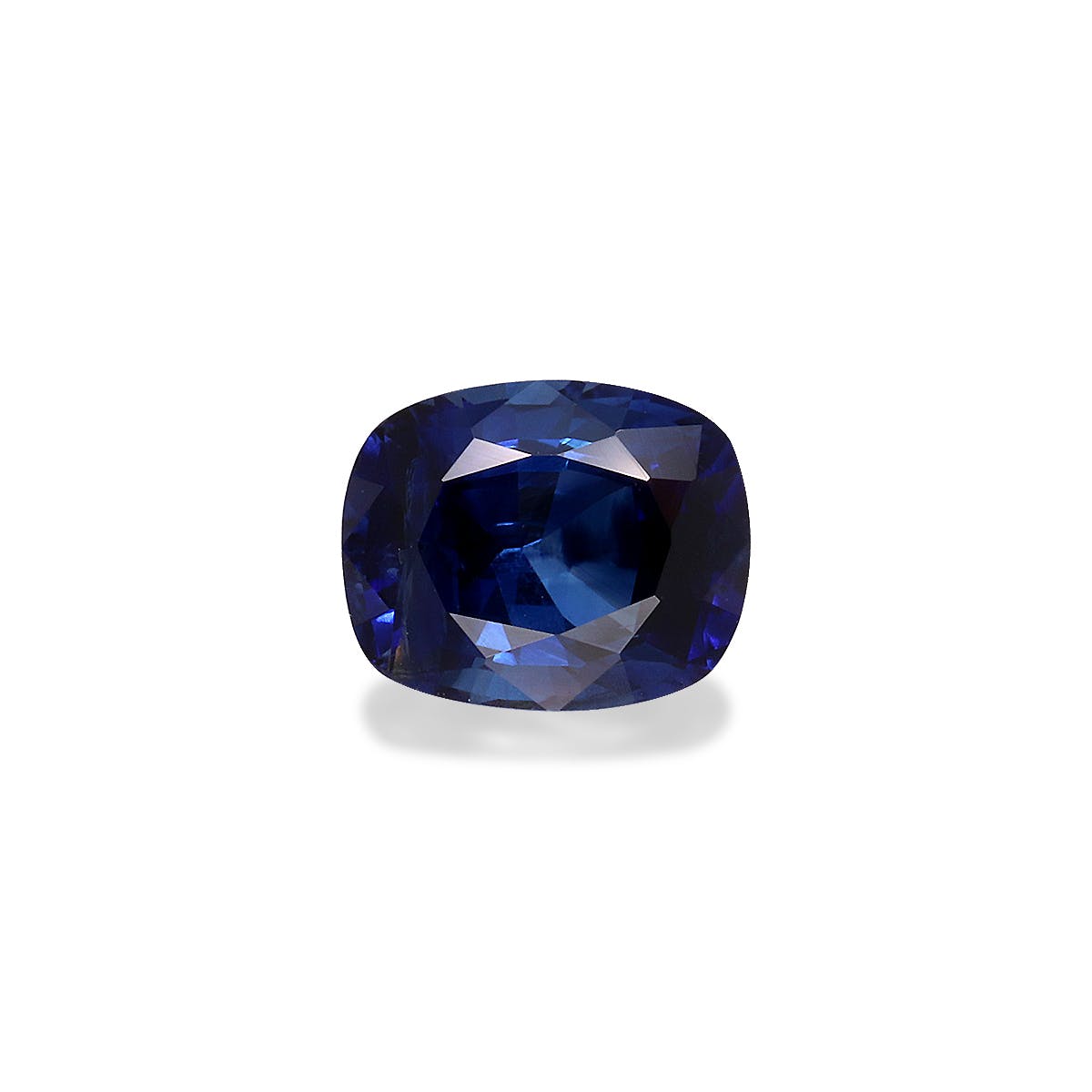 Blue Sapphire Cushion Fine Step Cut Blue