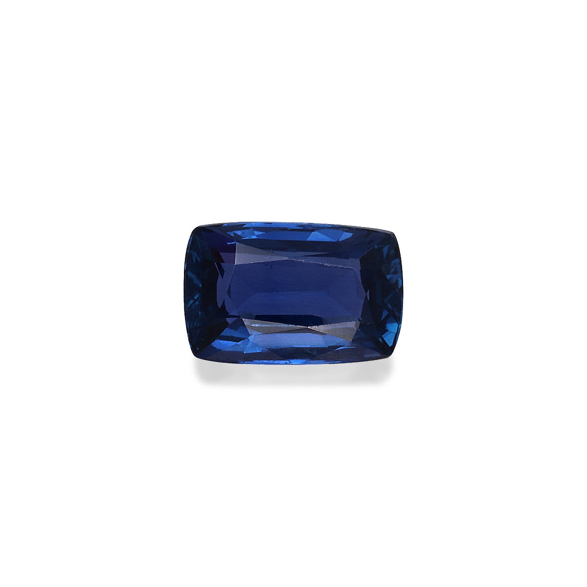 Blue Sapphire Cushion Fine Step Cut Blue