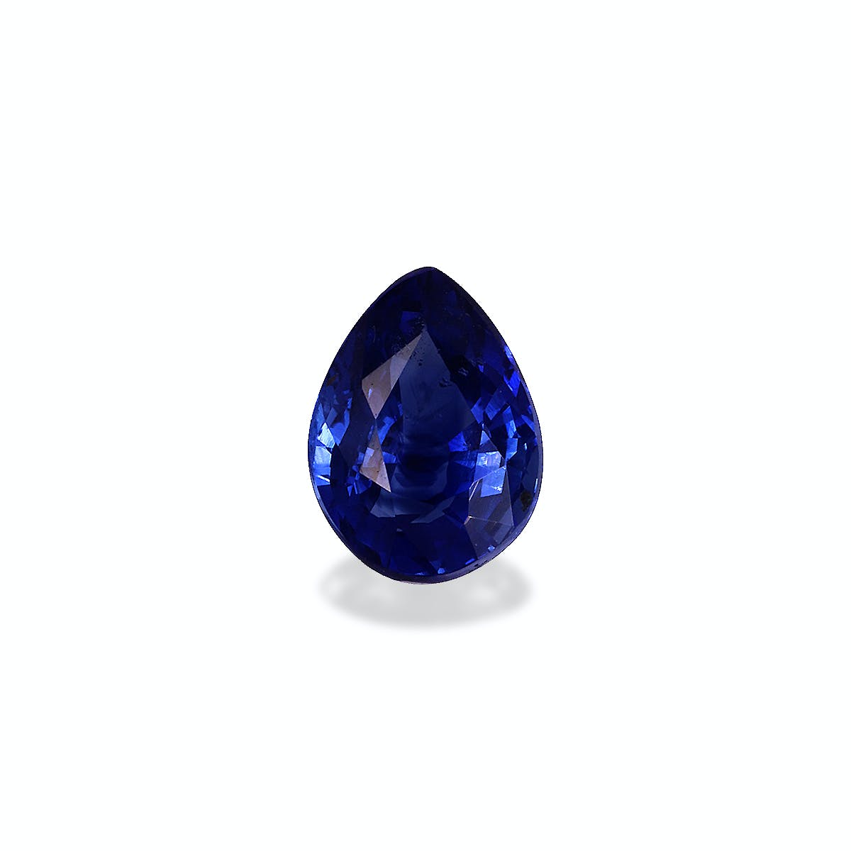 Blue Sapphire Pear Fine Step Cut Blue