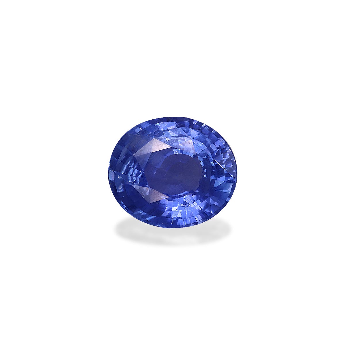 Blue Sapphire Oval Fine Step Cut Blue