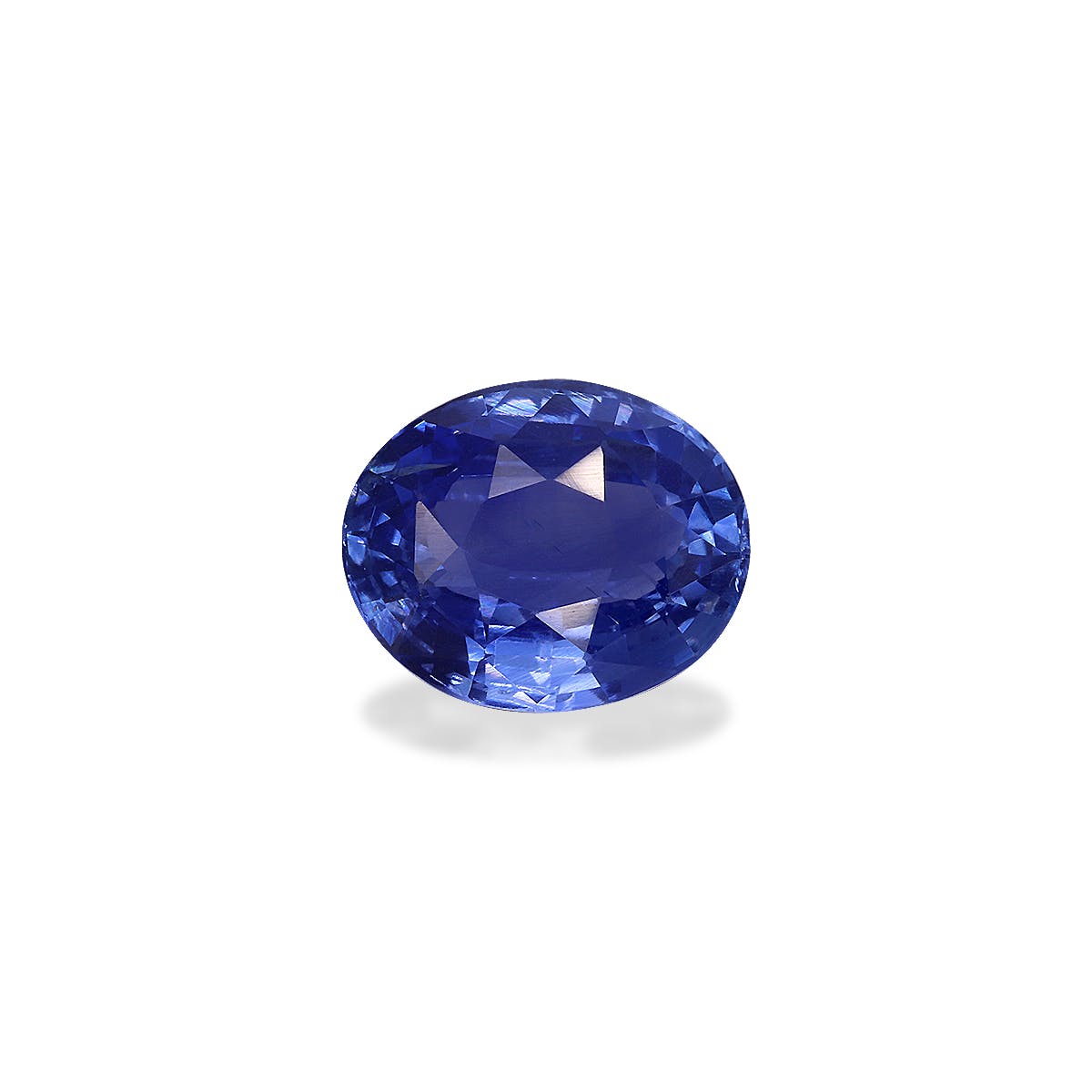 Blue Sapphire Oval Fine Step Cut Blue