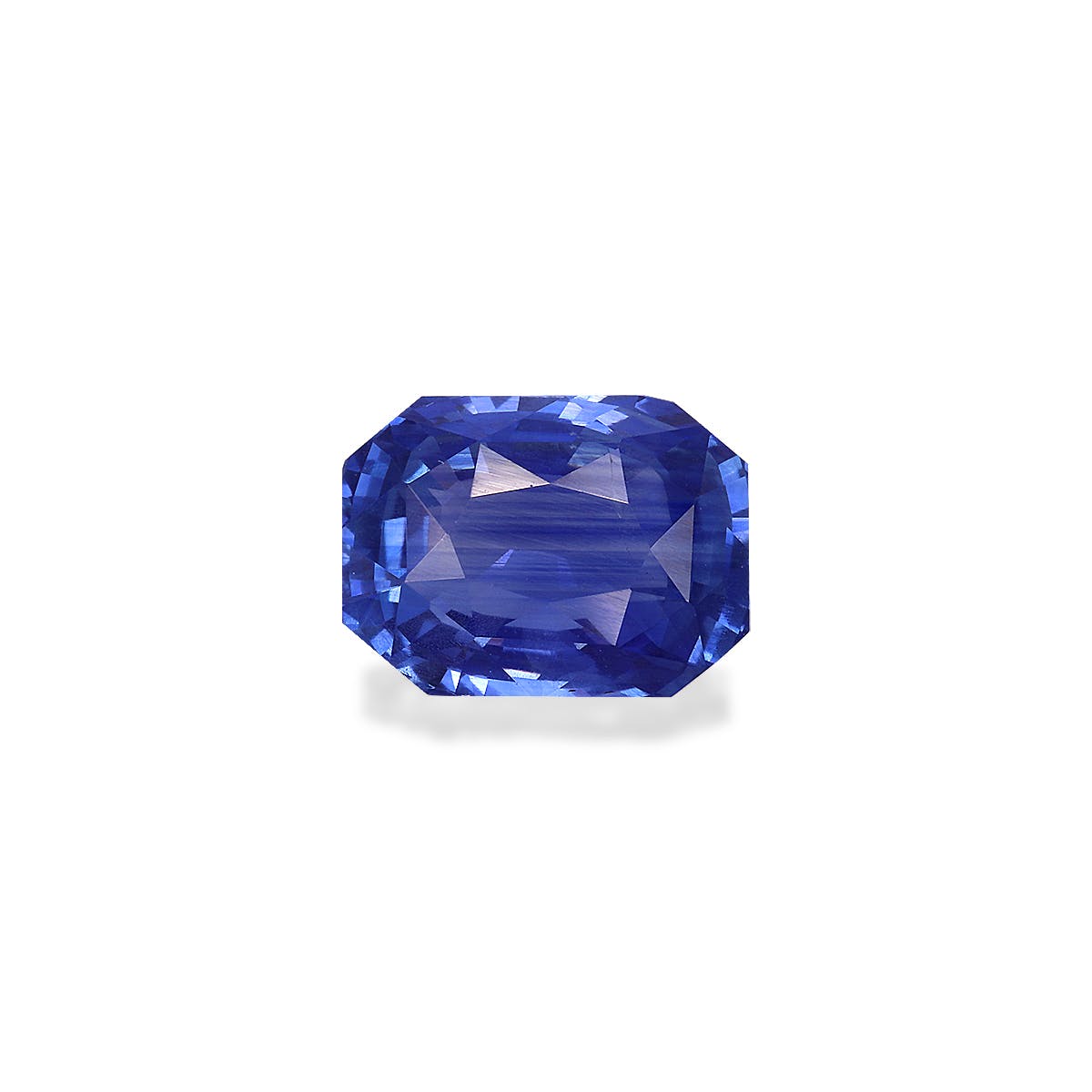 Blue Sapphire Rectangular Emerald Cut Blue