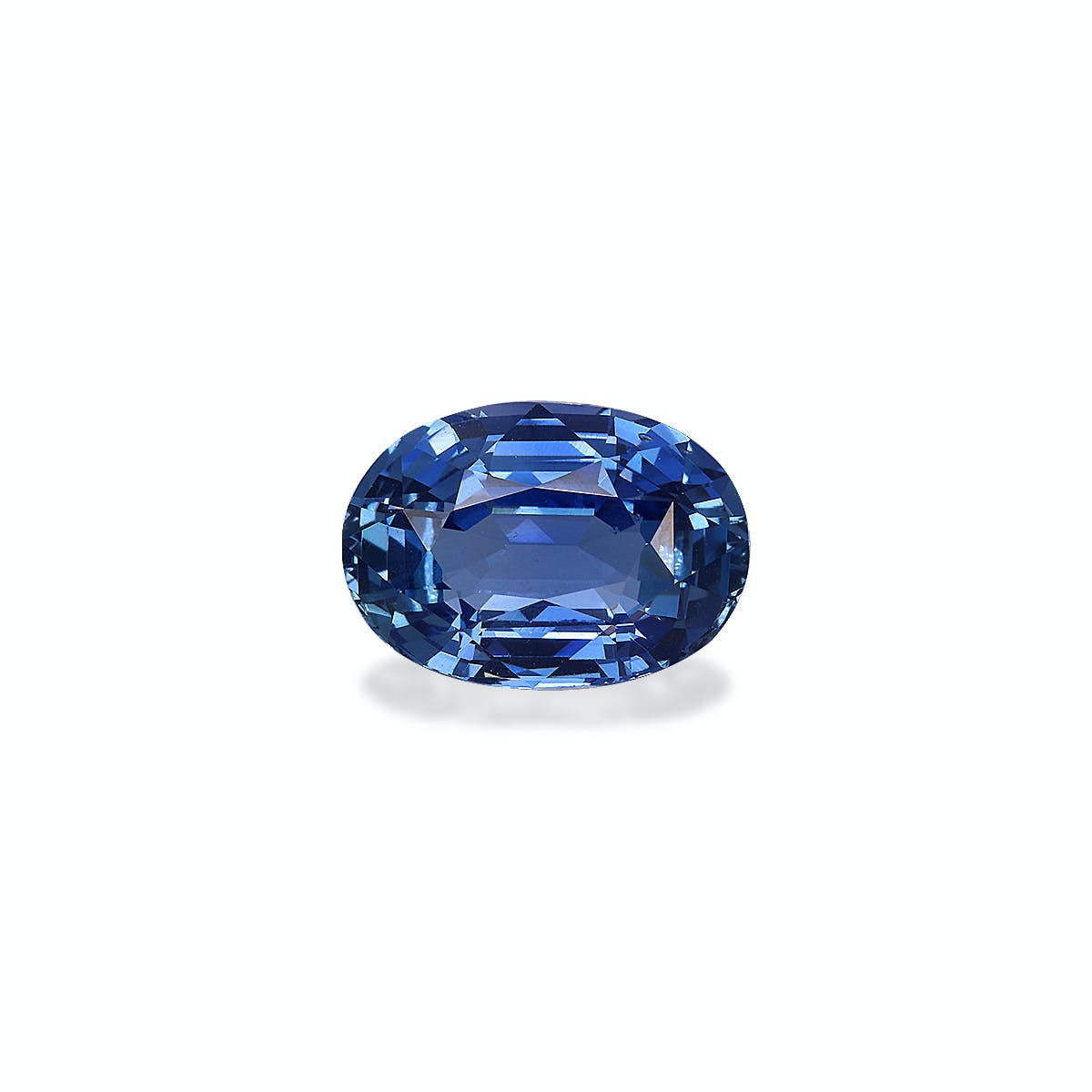 Blue Sapphire Oval Fine Step Cut Blue