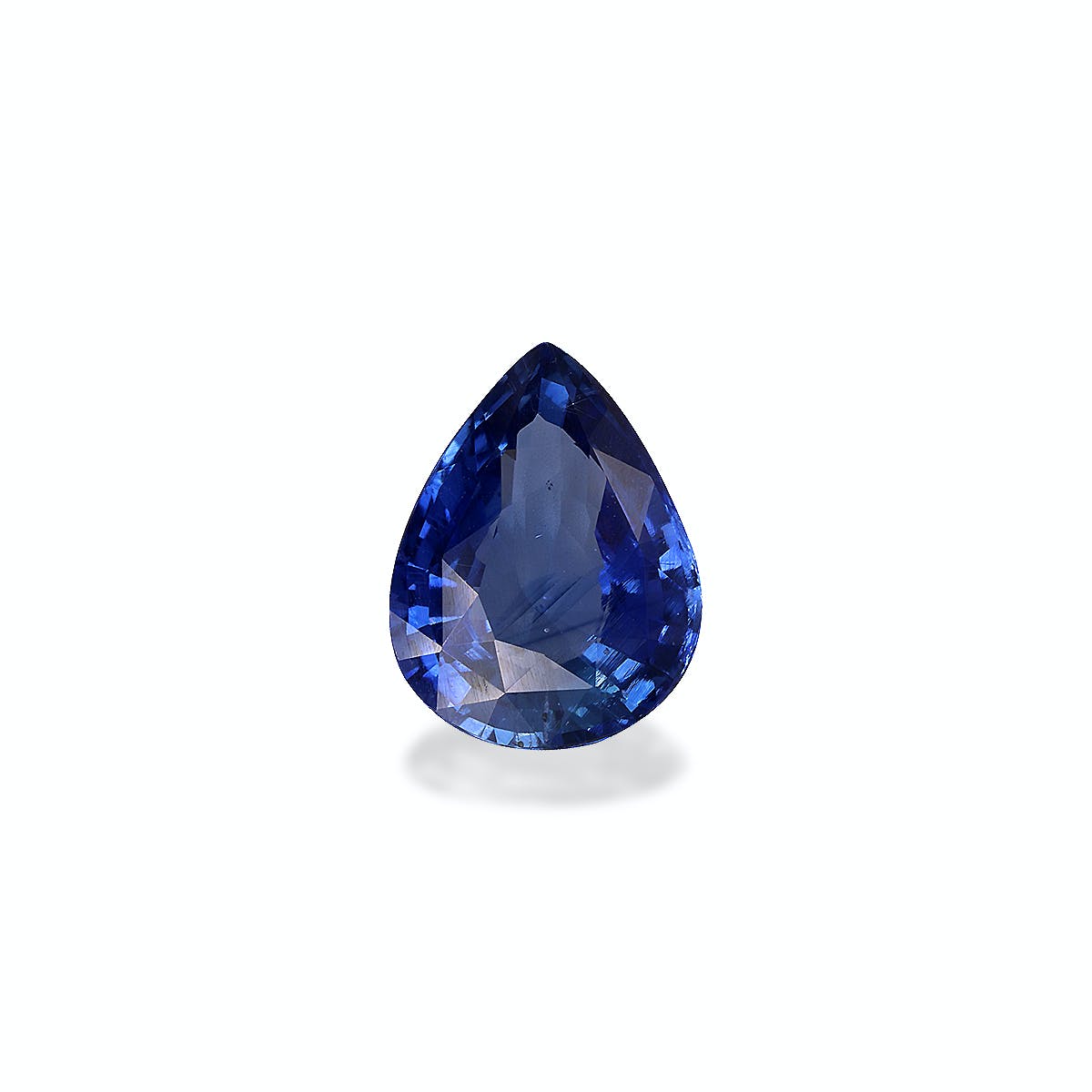 Blue Sapphire Pear Fine Step Cut Blue