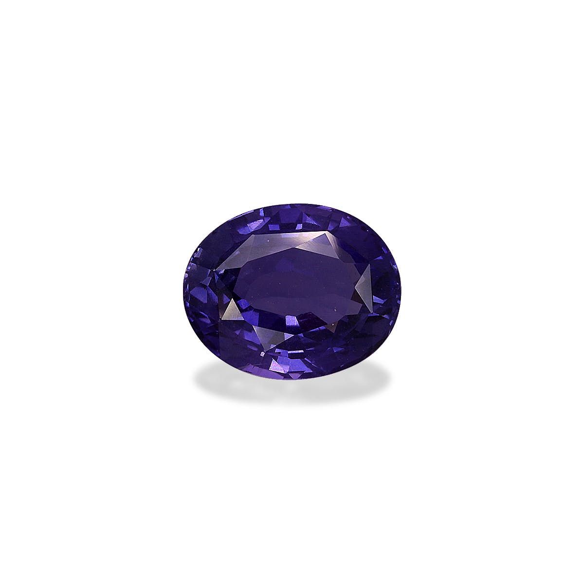 Purple Sapphire Oval Fine Step Cut Violet Purple