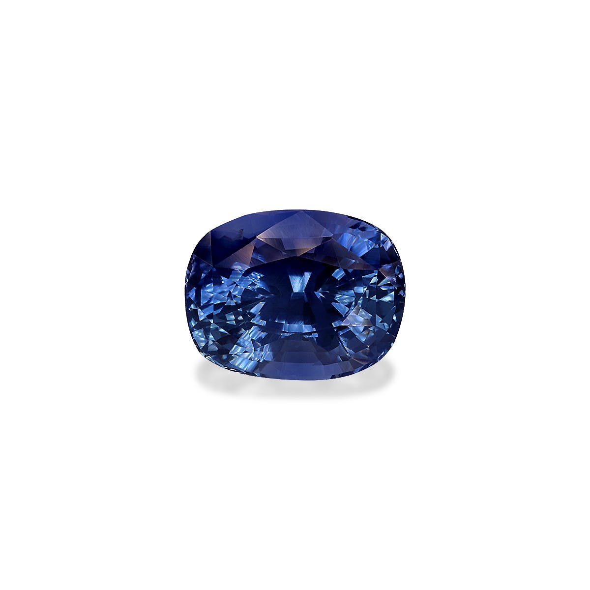 Blue Sapphire Cushion Fine Step Cut Blue