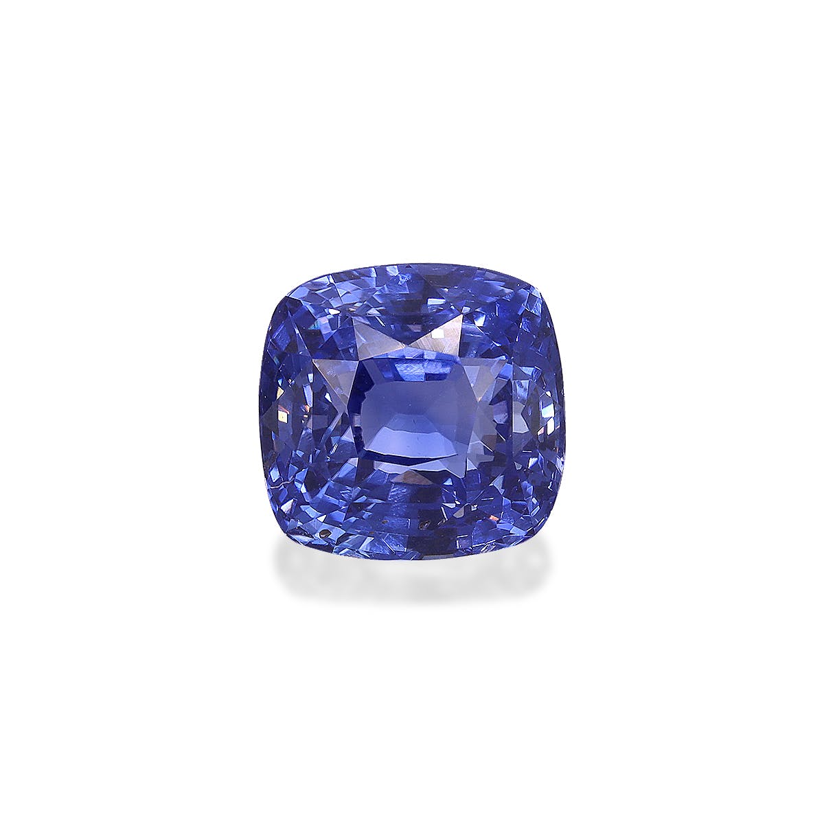 Blue Sapphire Cushion Fine Step Cut Blue