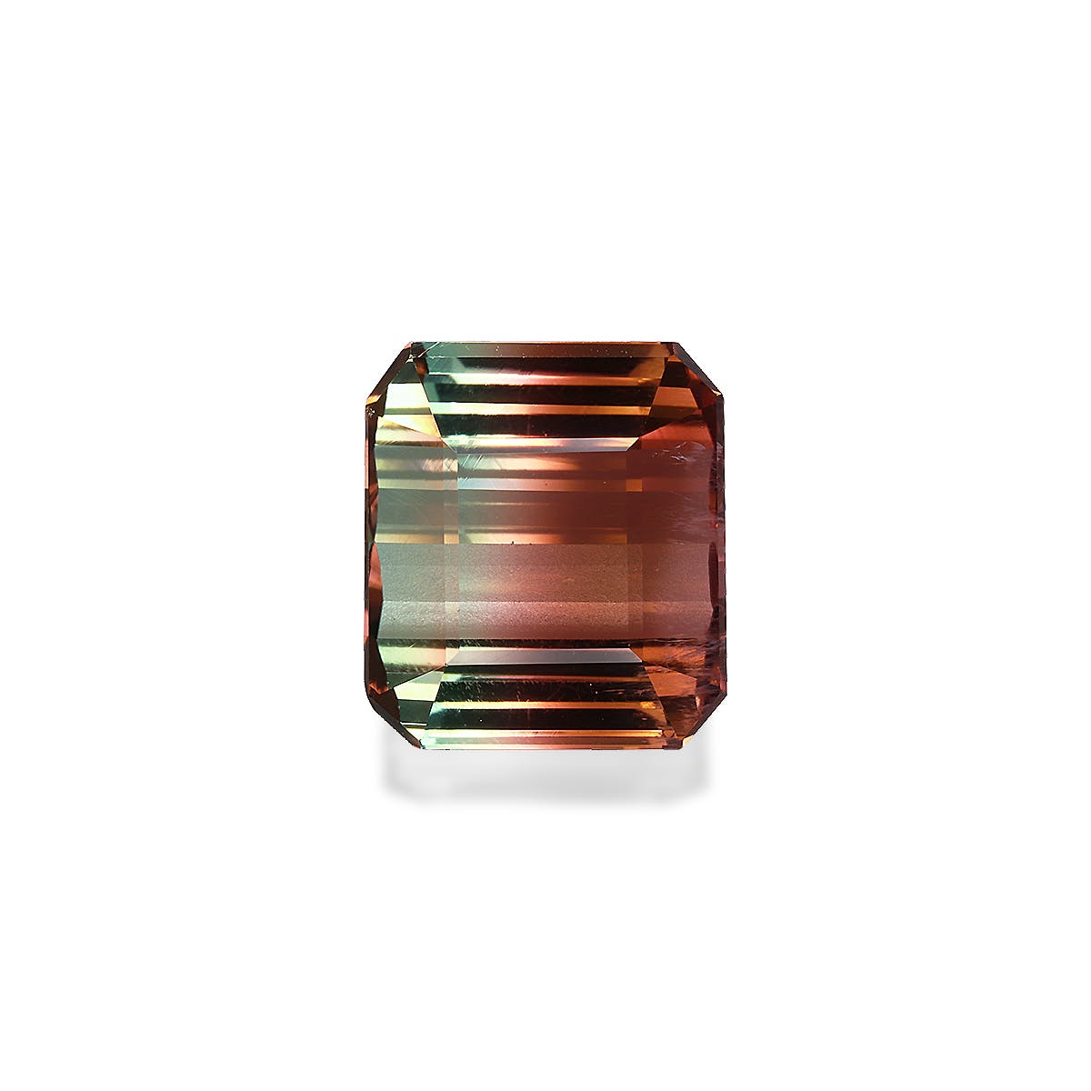 Bi Colour Tourmaline Cushion Emerald Cut Bi Colour