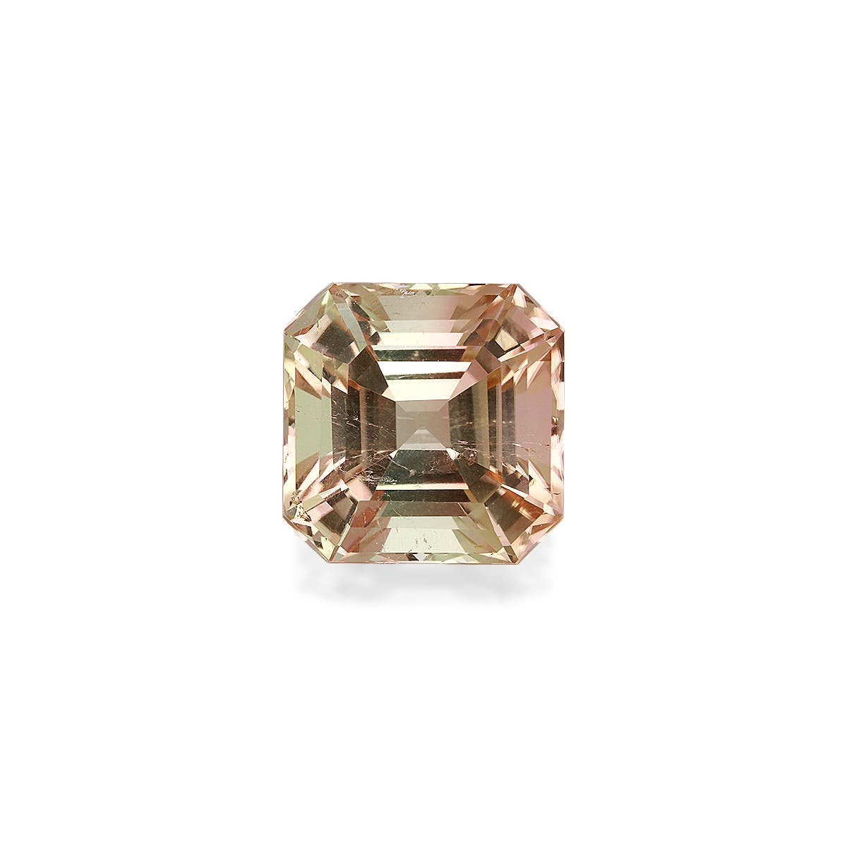 Bi Colour Tourmaline Square Asscher Cut Bi Colour