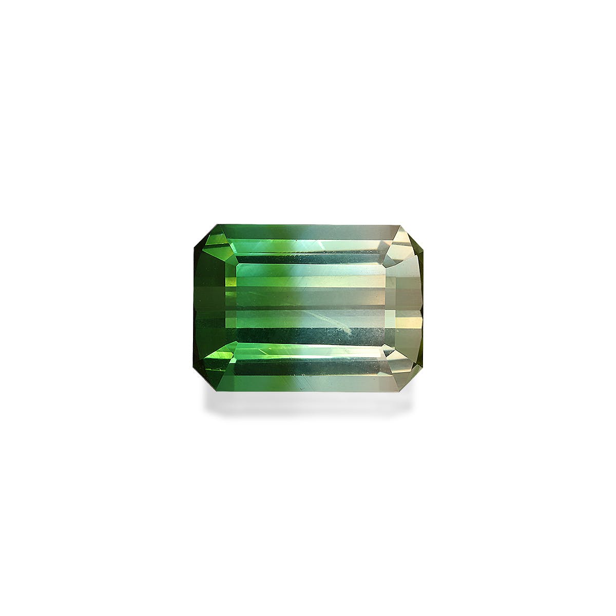 Bi Colour Tourmaline Rectangular Emerald Cut Bi Colour