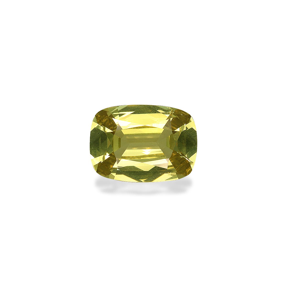 Chrysoberyl Cushion Fine Step Cut Golden Yellow