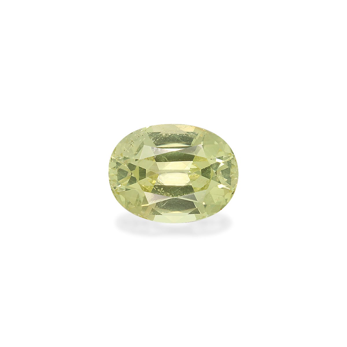 Chrysoberyl Oval Fine Step Cut Lemon Yellow