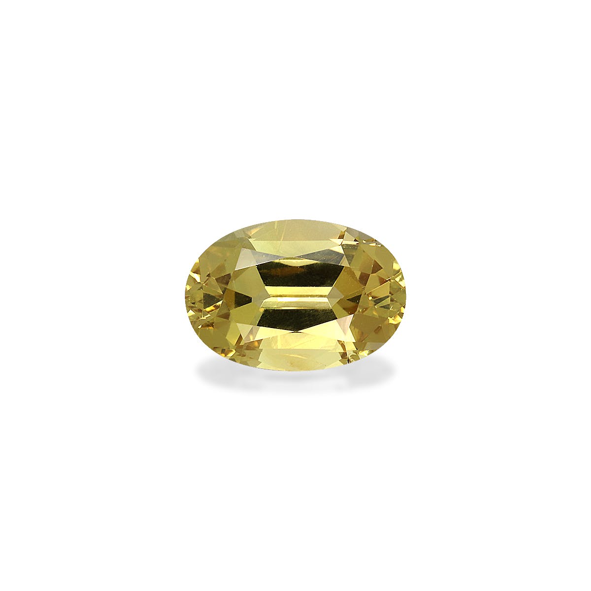 Chrysoberyl Oval Fine Step Cut Golden Yellow