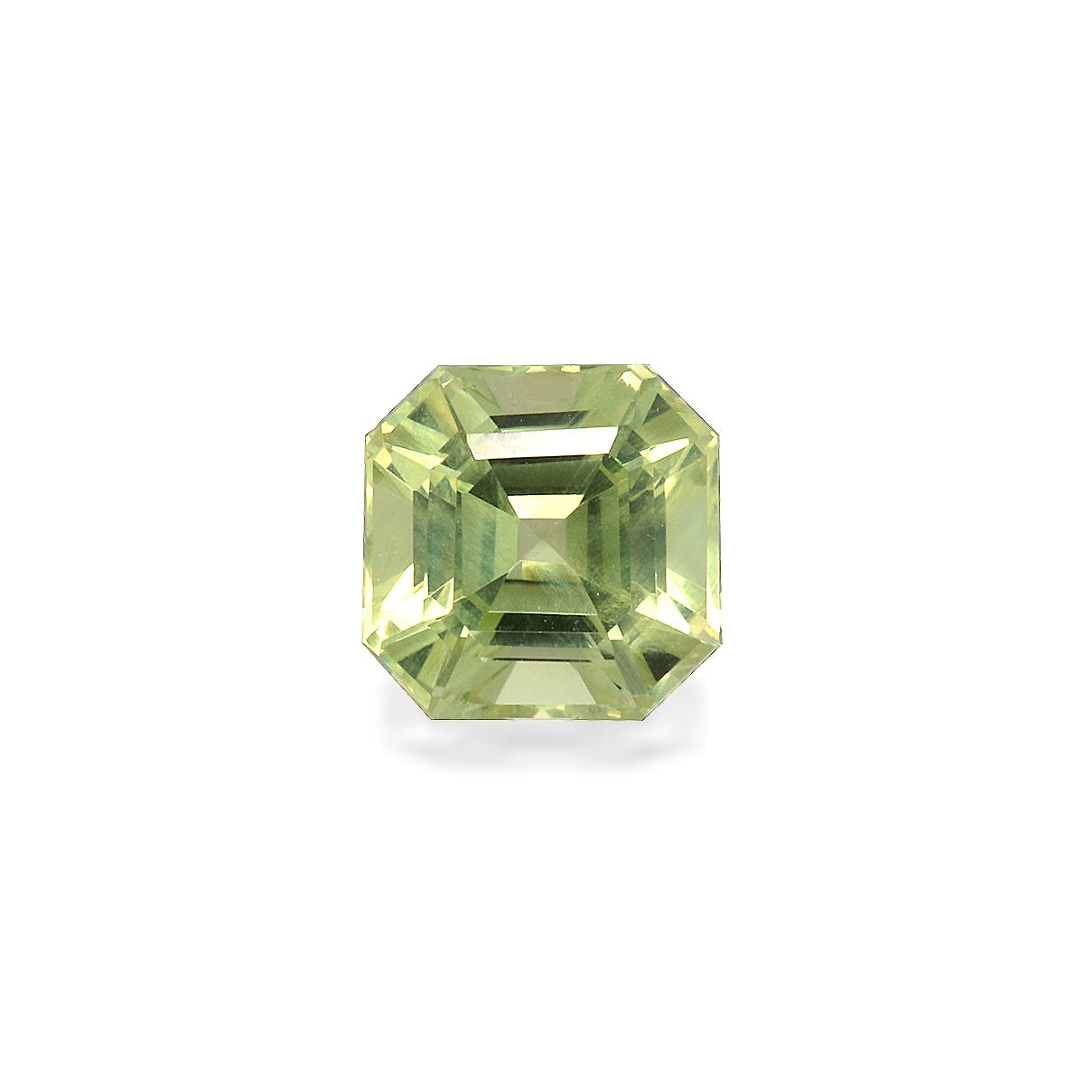 Chrysoberyl Square Asscher Cut Lime Green