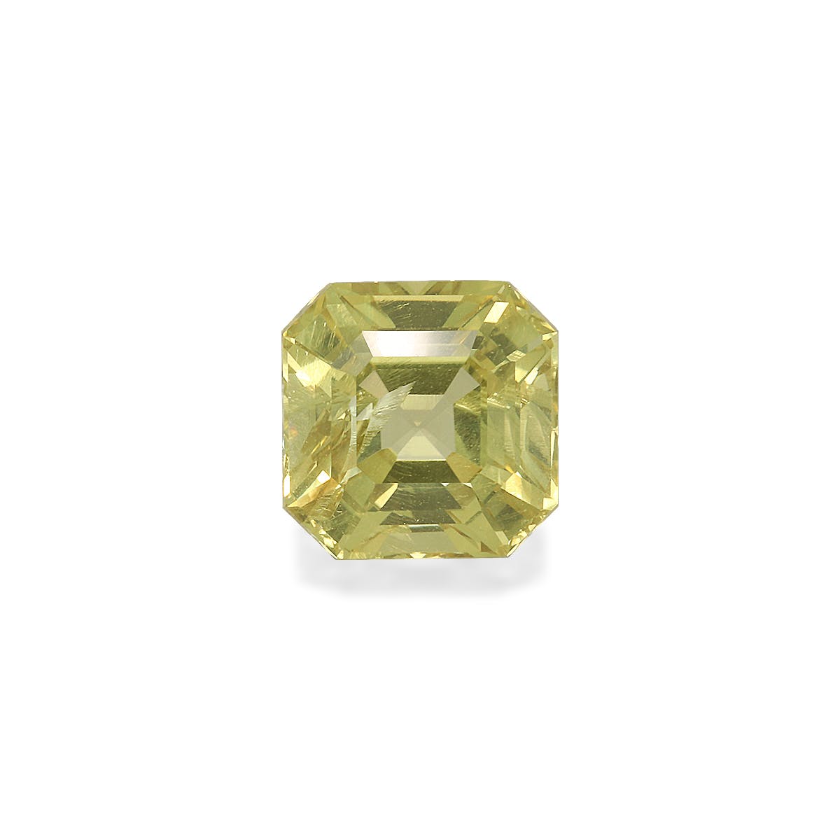 Chrysoberyl Square Asscher Cut Golden Yellow