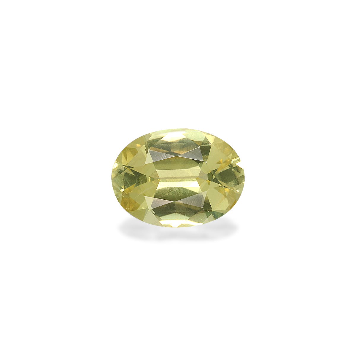 Chrysoberyl Oval Fine Step Cut Lemon Yellow