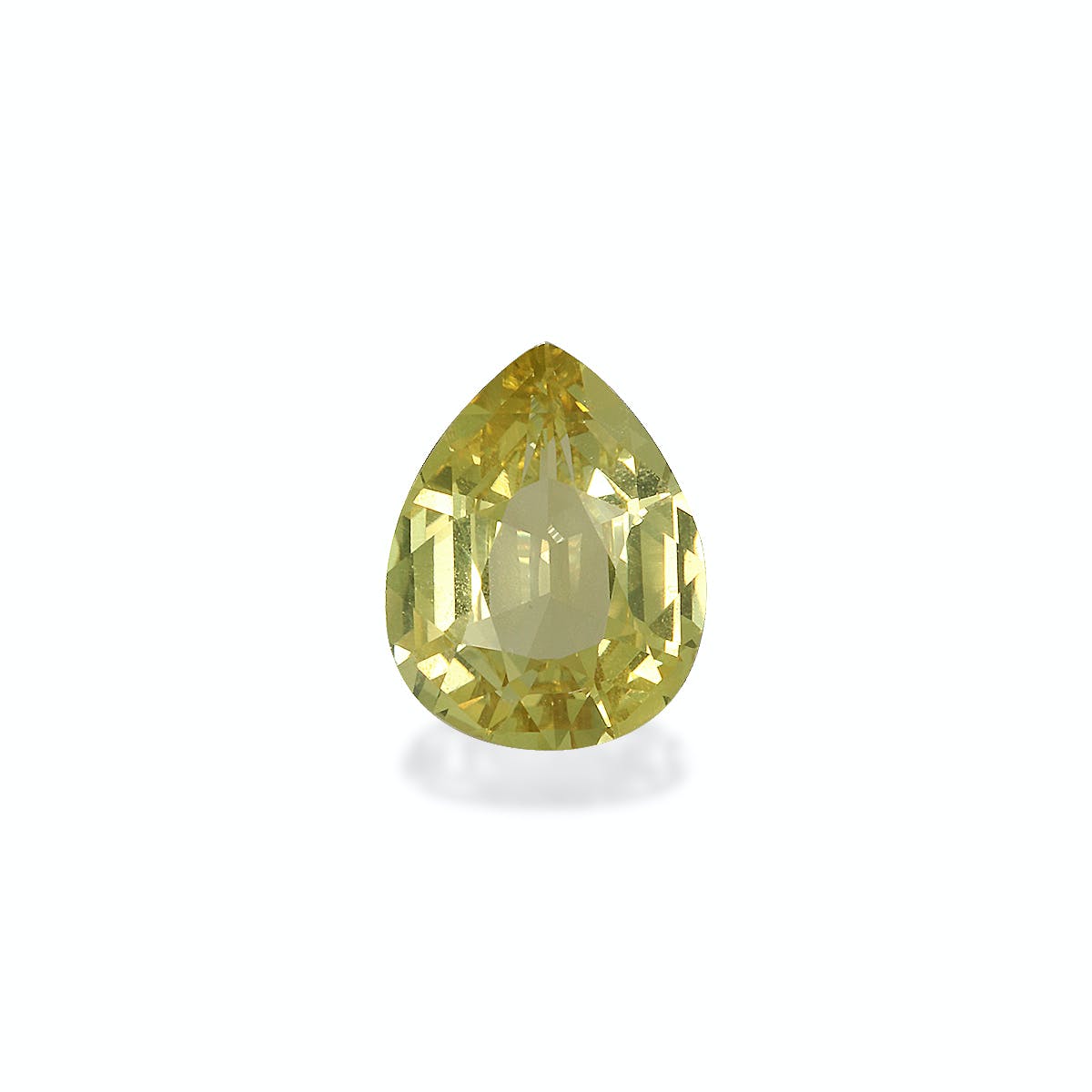 Chrysoberyl Pear Fine Step Cut Golden Yellow