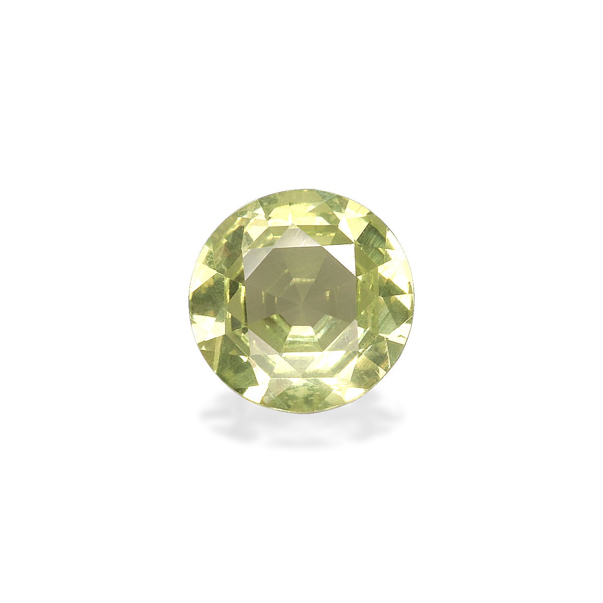 Chrysoberyl Round Fine Step Cut Lime Green