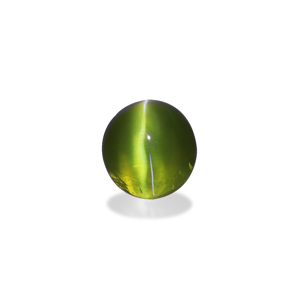 Cats Eye Oval Cabochon Lime Green