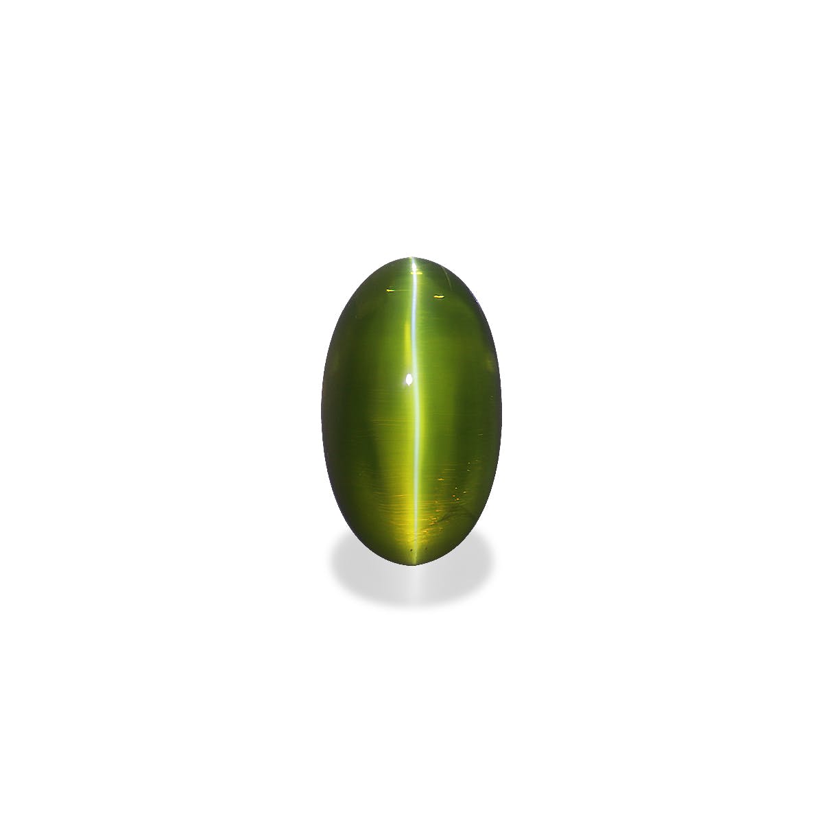 Cats Eye Oval Cabochon Lime Green
