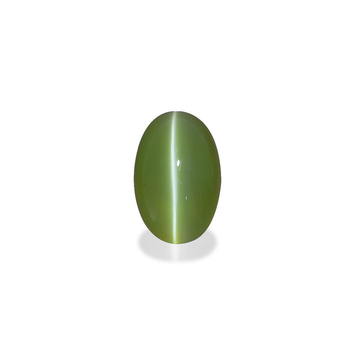 Cats Eye Oval Cabochon Lime Green