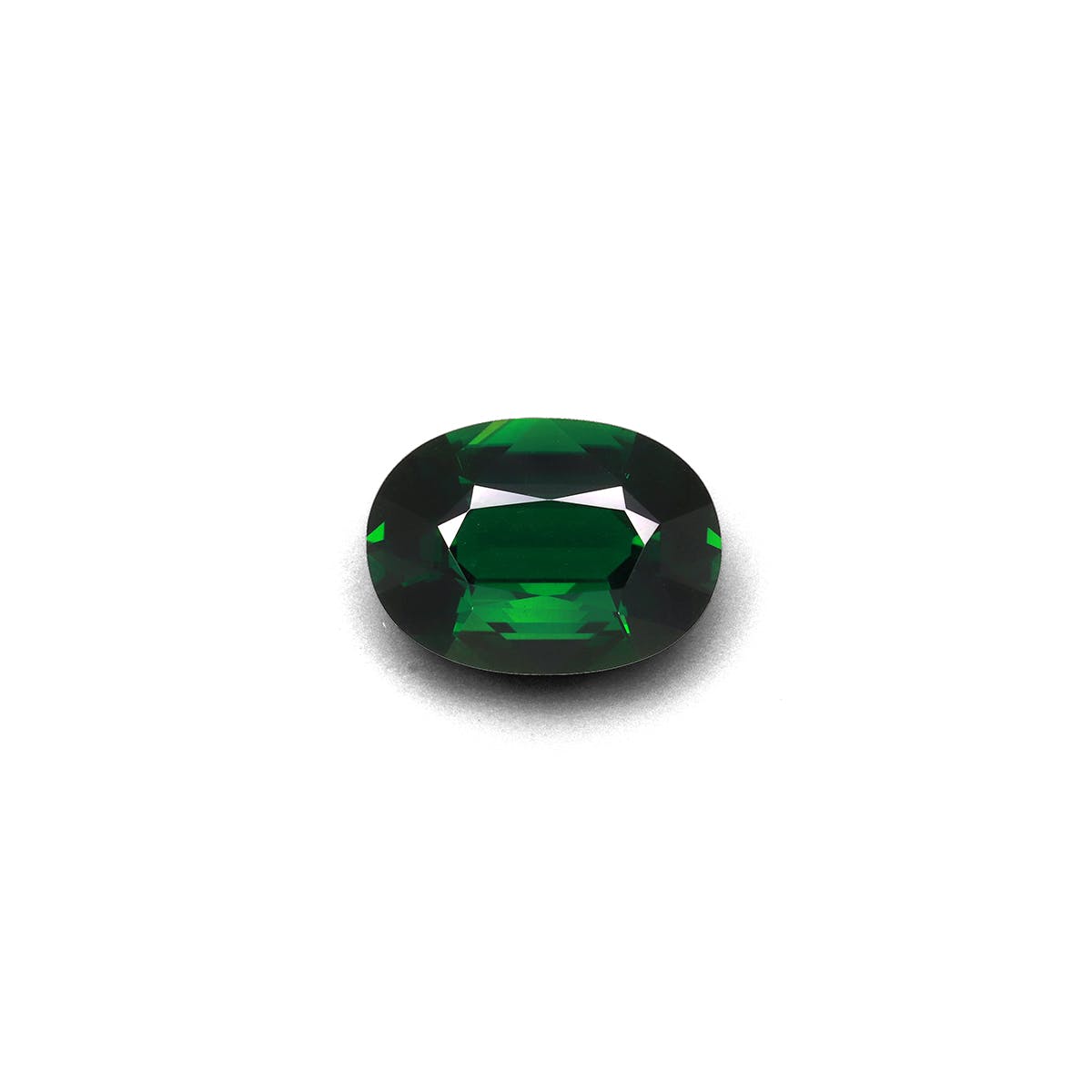 Chrome Tourmaline Oval Fine Step Cut Basil Green