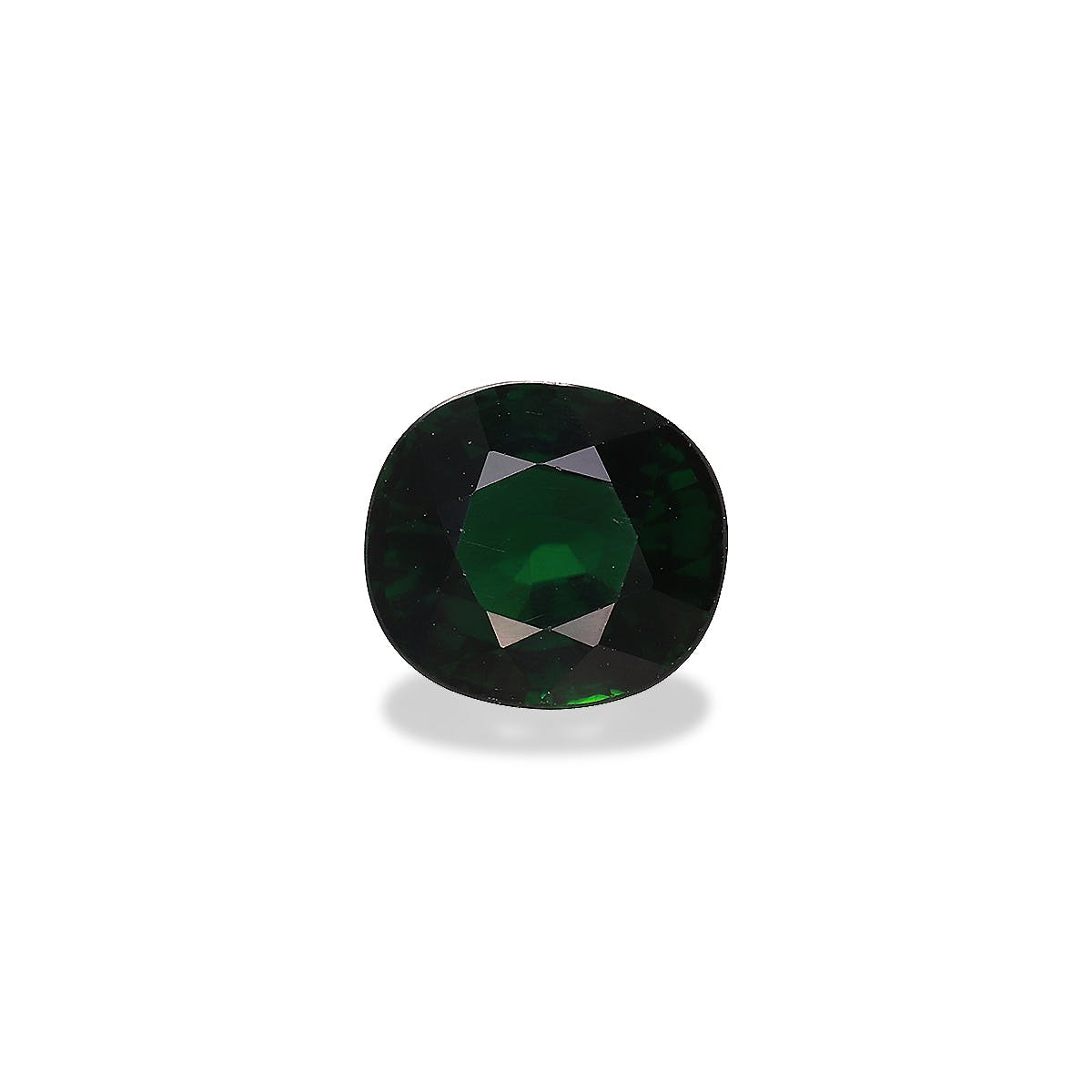 Chrome Tourmaline Oval Fine Step Cut Basil Green