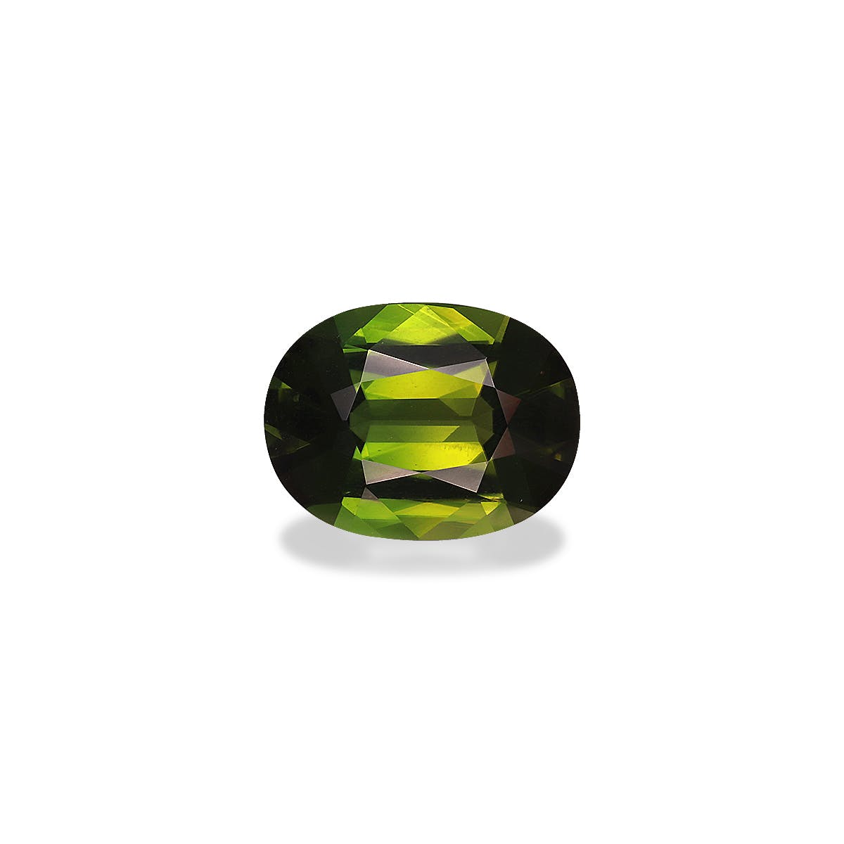 Chrome Tourmaline Oval Fine Step Cut Basil Green