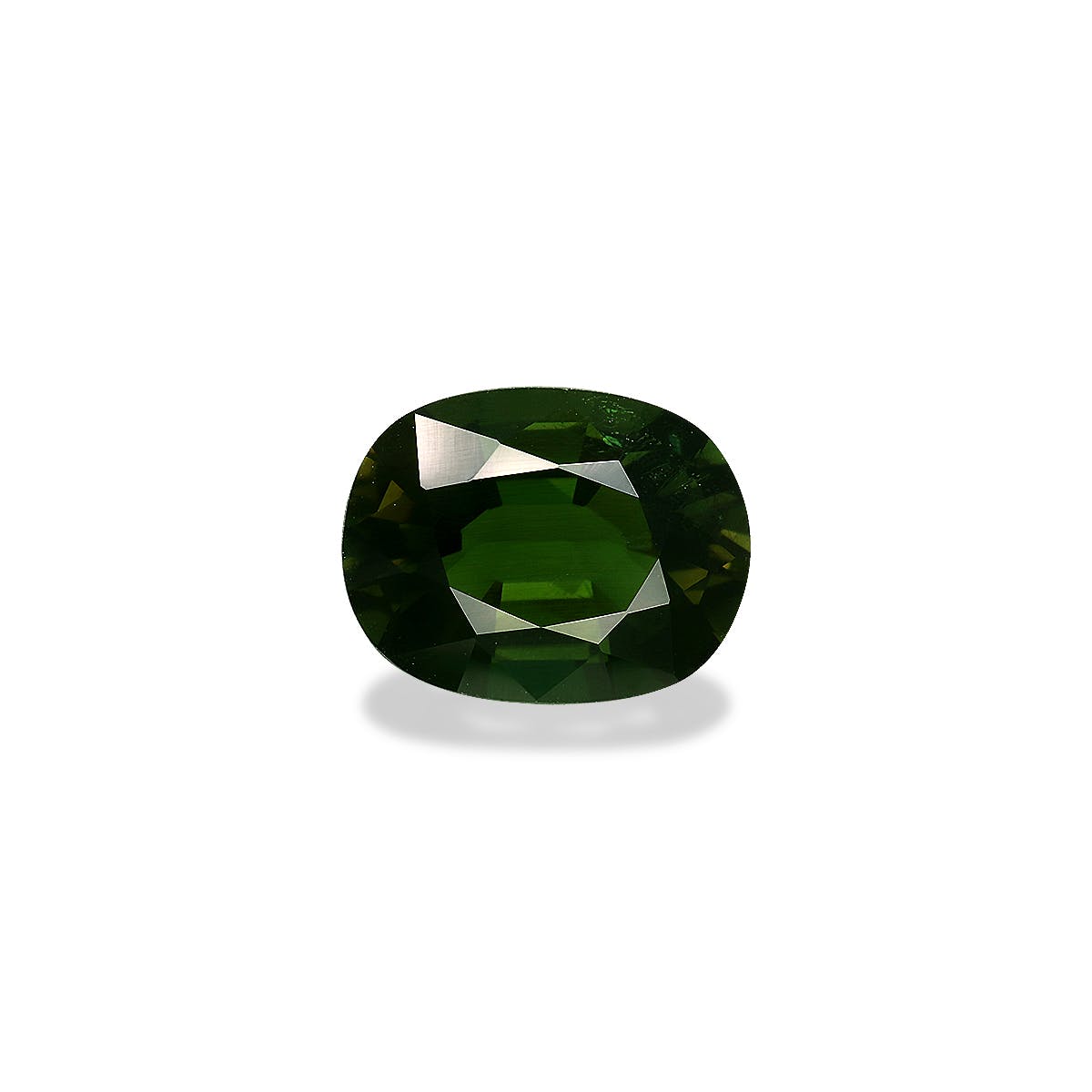 Chrome Tourmaline Oval Fine Step Cut Basil Green